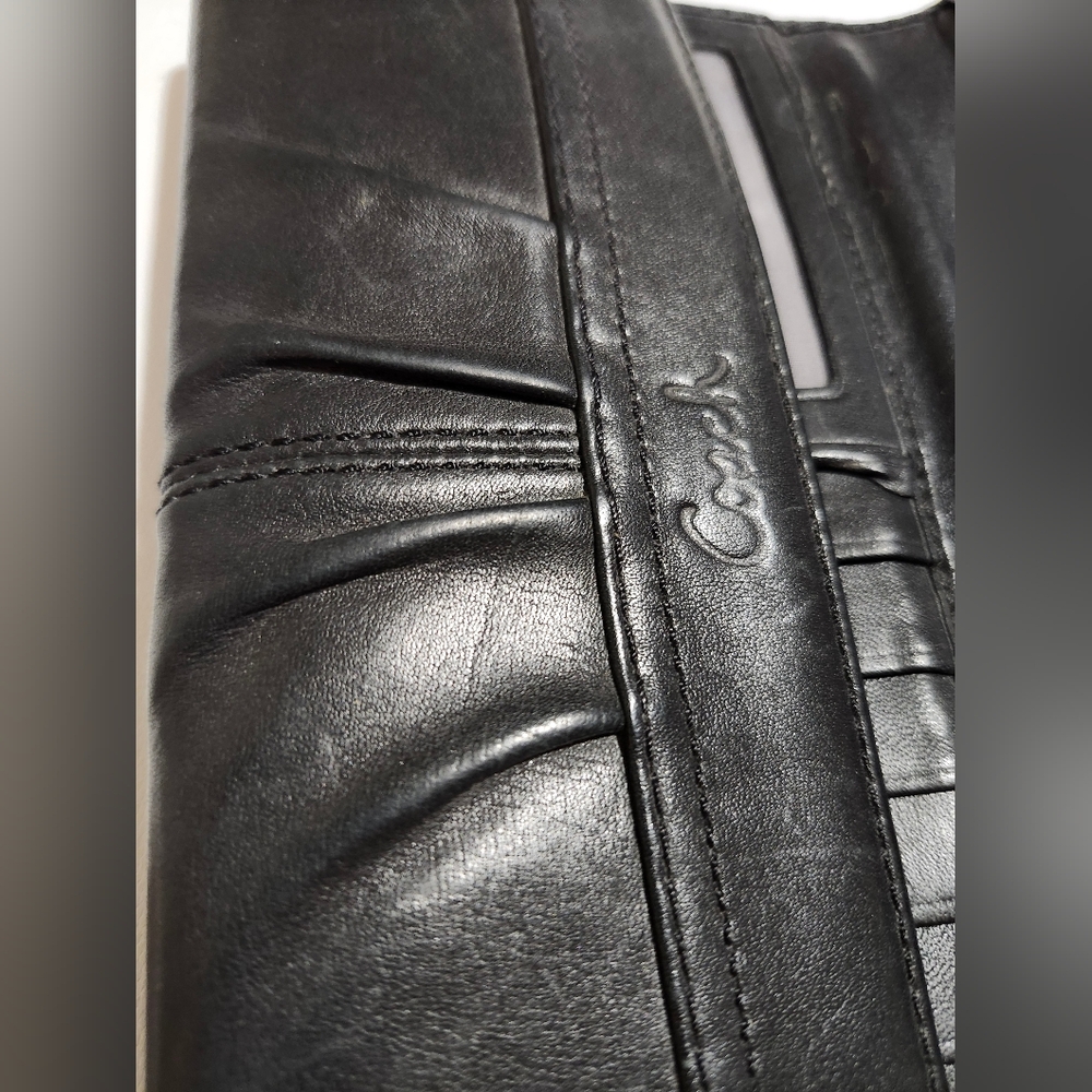 Black Leather Coach Wallet - Picture 6 of 6